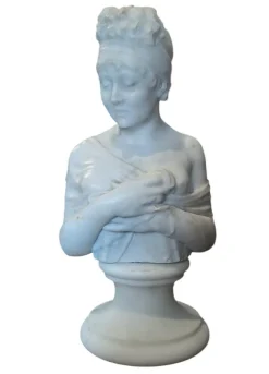 Pamono Juliette Recamier Bust, 19th Century, Marble><noscript><img width=