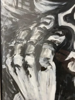 Best Pamono Juraj Huliak, Man in the Theatre, 2023, Acrylic on Cardboard