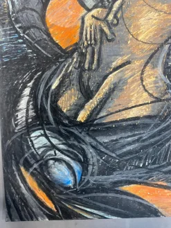 New Pamono Juraj Huliak, Nude Lady, 2020, Pastel on Paper