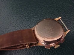 Pamono 18k Gold Chronograph Watch, 1950s