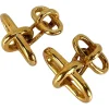 Clearance Pamono 18k Yellow Gold Marine Chain Link Cufflinks, 1960s, Set of 2