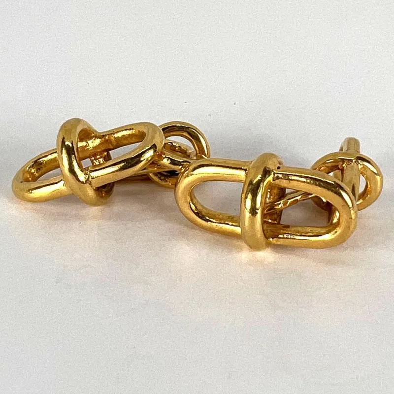 Clearance Pamono 18k Yellow Gold Marine Chain Link Cufflinks, 1960s, Set of 2