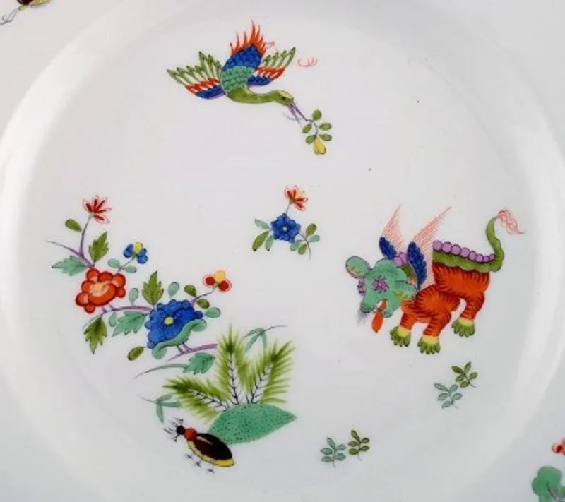 Sale Pamono Kakiemon Meissen Plates Decorated with Japanese Motifs, 1900s, Set of 3