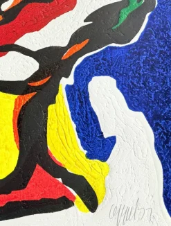Pamono Karel Appel, Le Philosophe, 1977, Woodcut Print
