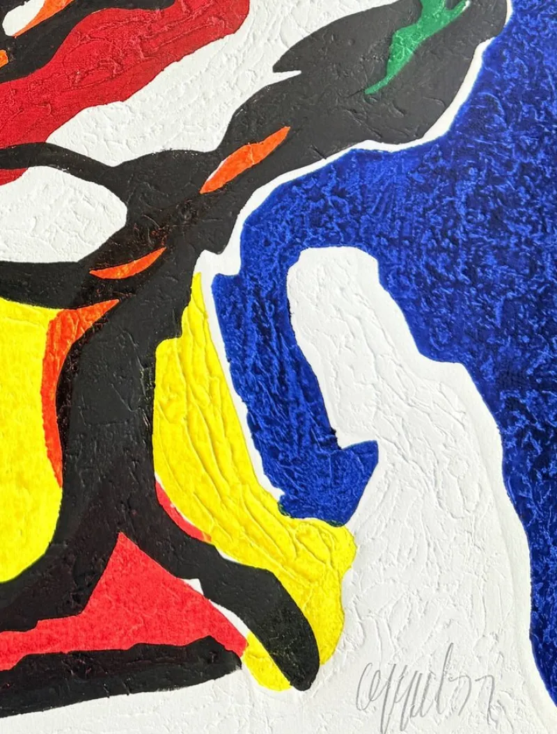 Pamono Karel Appel, Le Philosophe, 1977, Woodcut Print
