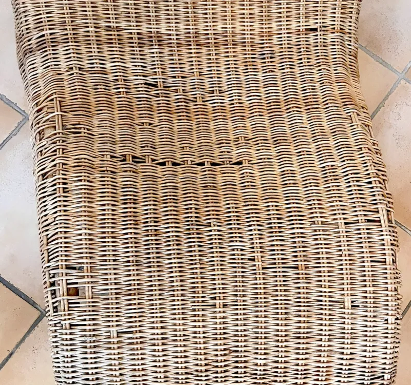 Pamono Karlskrona Wicker Chaise Lounge by Carl Öjerstam for Ikea, 1990s> Daybeds & Chaises Lounges
