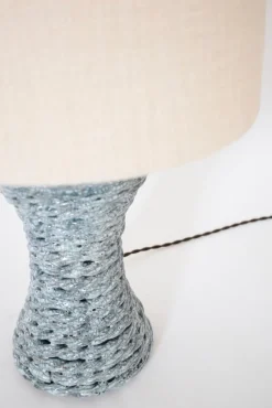 Best Pamono Kasaï Light Blue Rope Ceramic Lamp by Barracuda Interiors