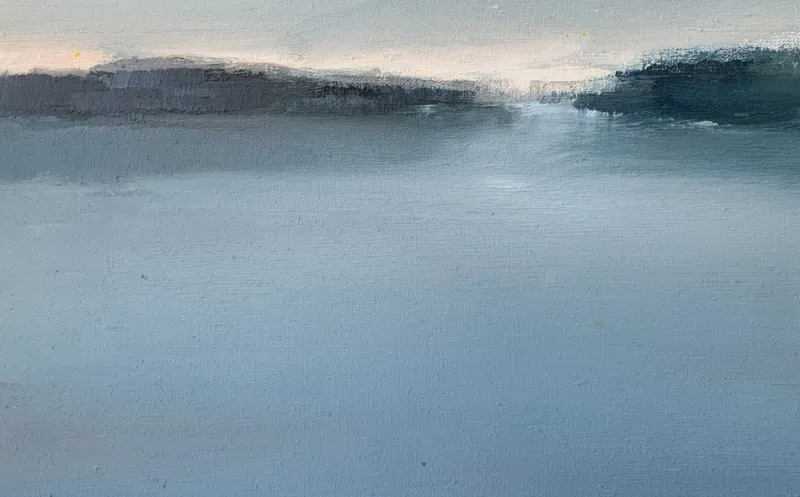 Pamono Katarzyna Zwolinska, Great Blue, Mixed Media Painting, 2018> Painting