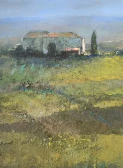 New Pamono Katarzyna Zwolinska, Italian Landscape, Mixed Media Painting, 2018