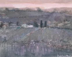 Pamono Katarzyna Zwolinska, Lavender Fields, Mixed Media Painting, 2019> Painting