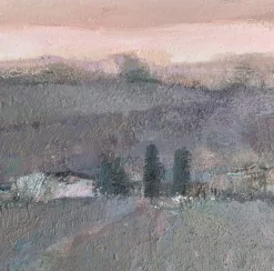 Pamono Katarzyna Zwolinska, Lavender Fields, Mixed Media Painting, 2019><noscript><img width=