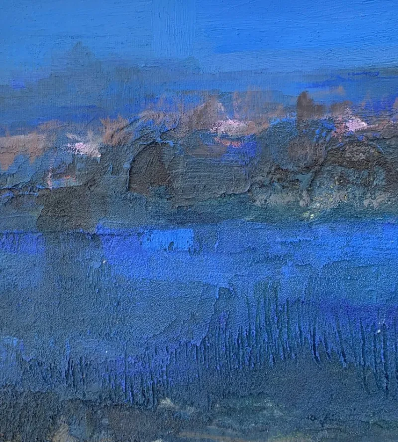 Pamono Katarzyna Zwolinska, Nocturne, Mixed Media Painting, 2019> Painting