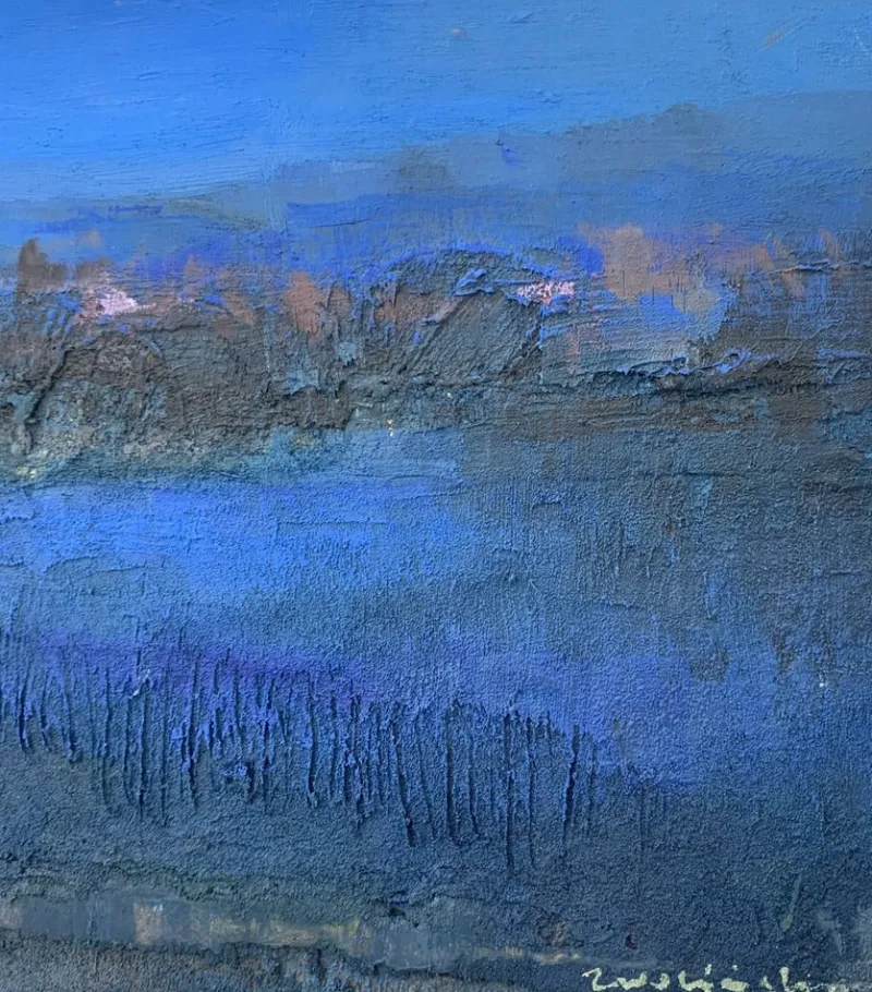 Pamono Katarzyna Zwolinska, Nocturne, Mixed Media Painting, 2019> Painting