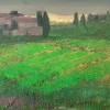 Outlet Pamono Katarzyna Zwolinska, Spring Tuscany, Mixed Media Painting, 2019