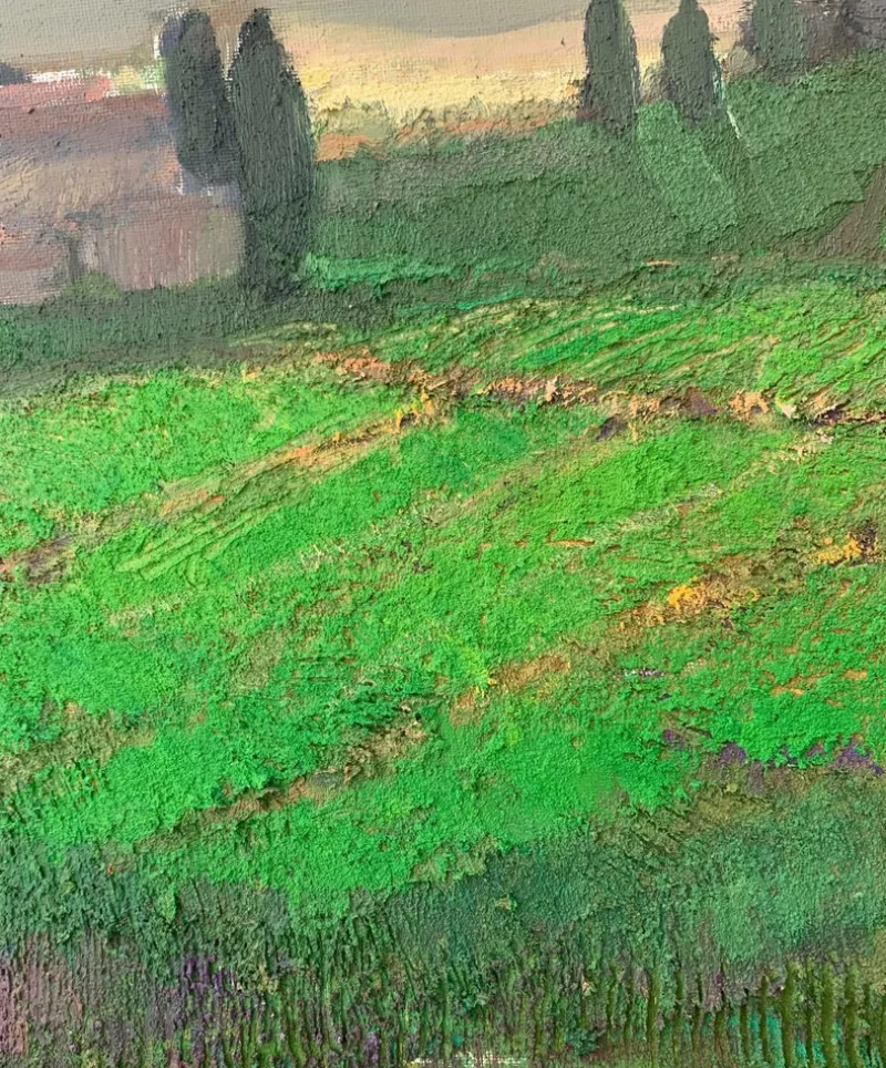 Outlet Pamono Katarzyna Zwolinska, Spring Tuscany, Mixed Media Painting, 2019