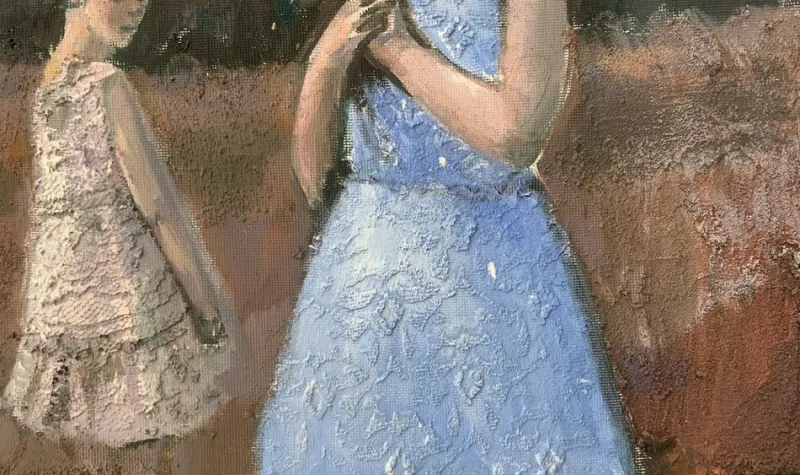 Pamono Katarzyna Zwolinska, Thoughtful, Mixed Media Painting, 2019> Painting