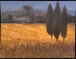 Hot Pamono Katarzyna Zwolinska, Towards the City, Mixed Media Painting, 2017