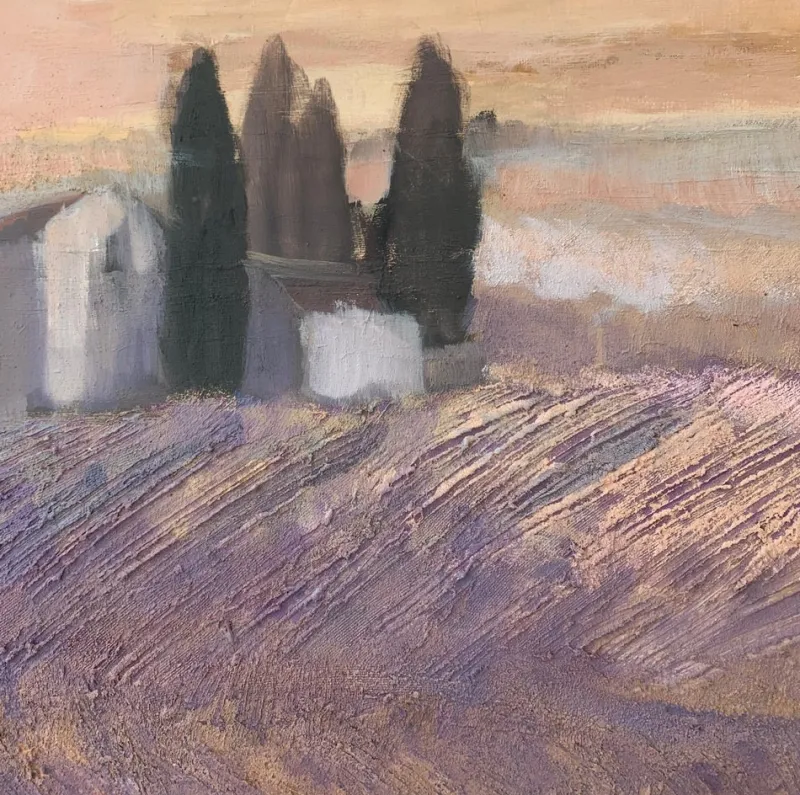 Pamono Katarzyna Zwolinska, Tuscany, Mixed Media Painting, 2018> Painting
