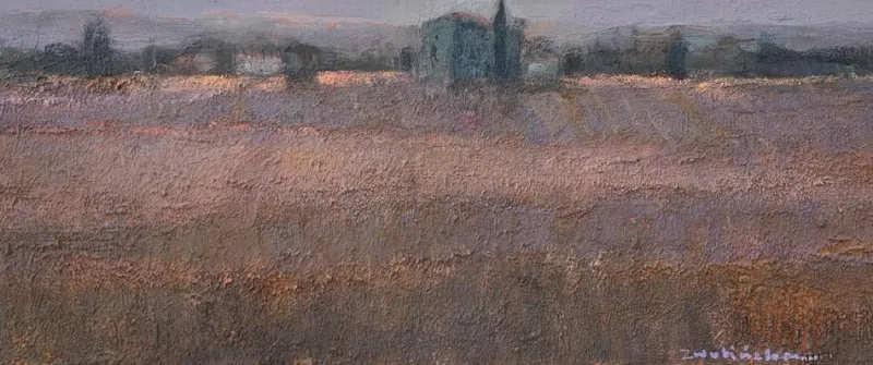 New Pamono Katarzyna Zwolinska, Tuscany, Mixed Media Painting, 2020