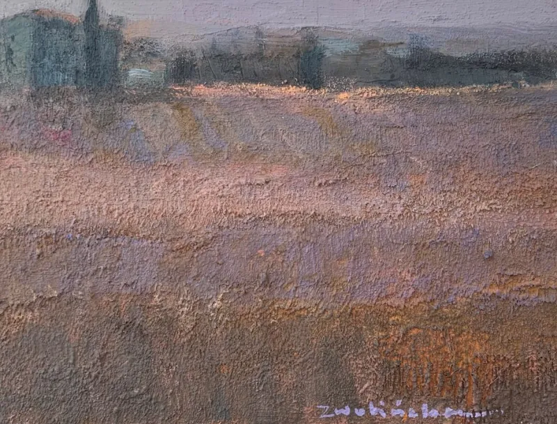New Pamono Katarzyna Zwolinska, Tuscany, Mixed Media Painting, 2020