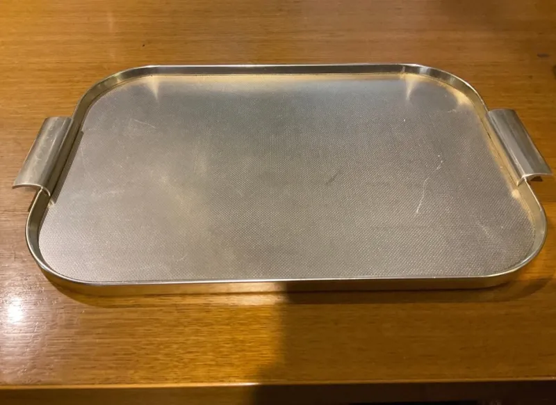 Pamono Kaymet Aluminum Tray, 1960> Trays