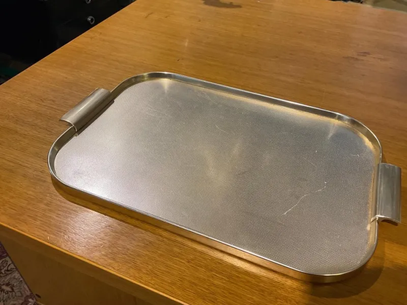 Pamono Kaymet Aluminum Tray, 1960> Trays