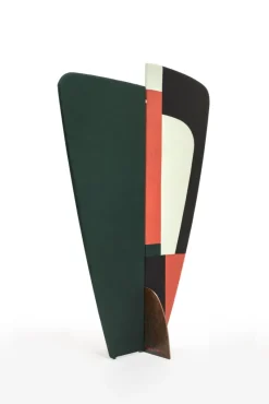 Best Pamono Kazimir Abstract Screens in Green, Red, White, & Black by Julia Dodza for Colé, Set of 3