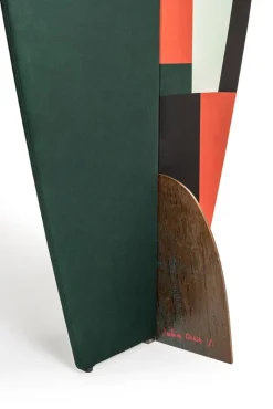 Best Pamono Kazimir Abstract Screens in Green, Red, White, & Black by Julia Dodza for Colé, Set of 3