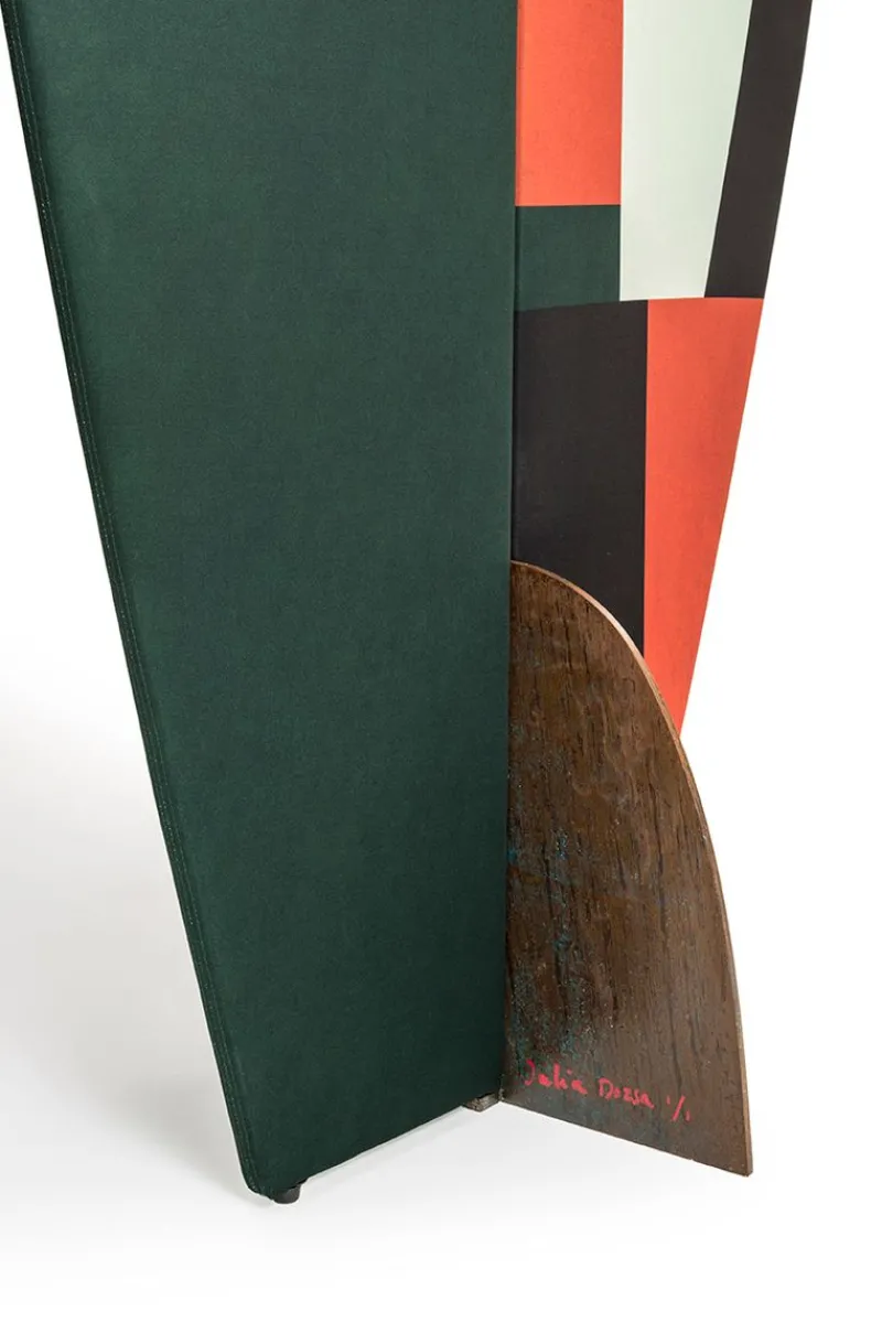 Best Pamono Kazimir Abstract Screens in Green, Red, White, & Black by Julia Dodza for Colé, Set of 3
