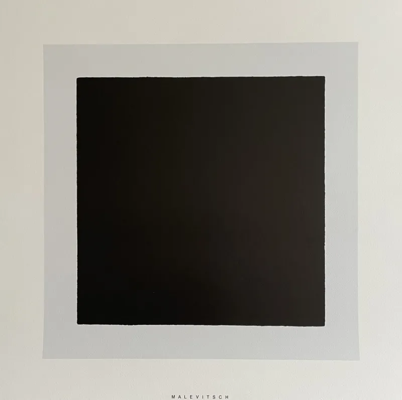 Pamono Kazimir Malevich, Black Square, Silk-Screen> Abstraction
