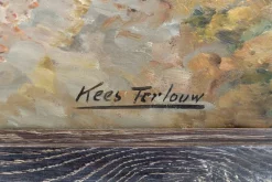 Clearance Pamono Kees Terlouw, Autumn Landscape, 1910, Canvas Painting, Framed