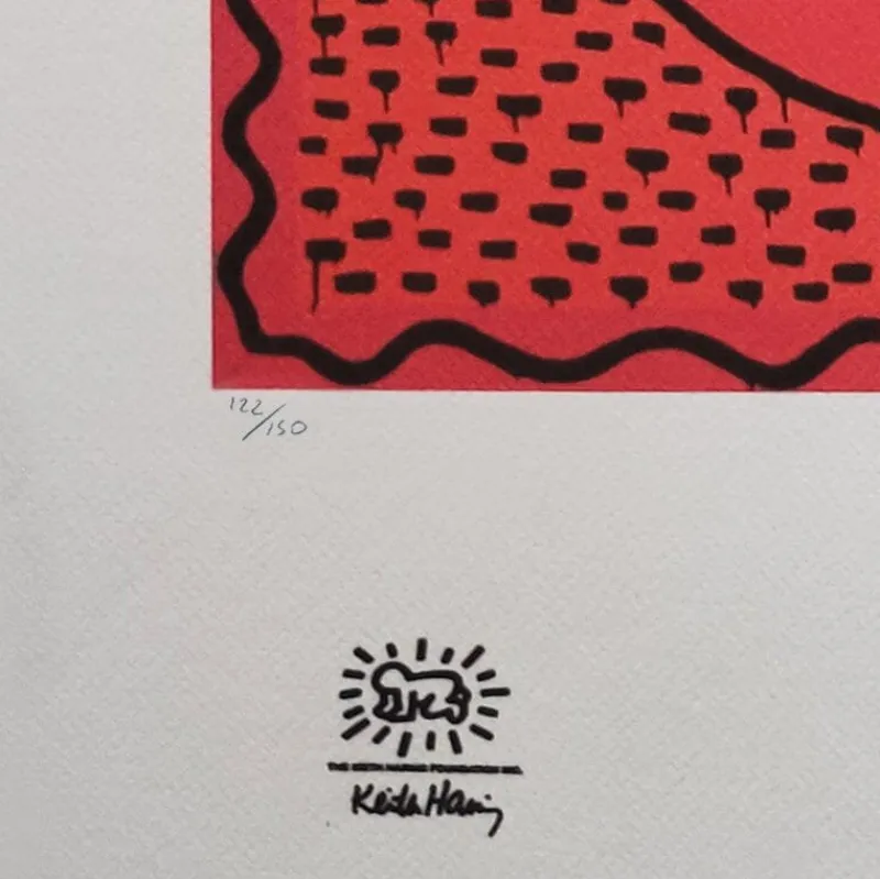 Pamono Keith Haring, Composition, Lithograph, 1990s> Mid-Century