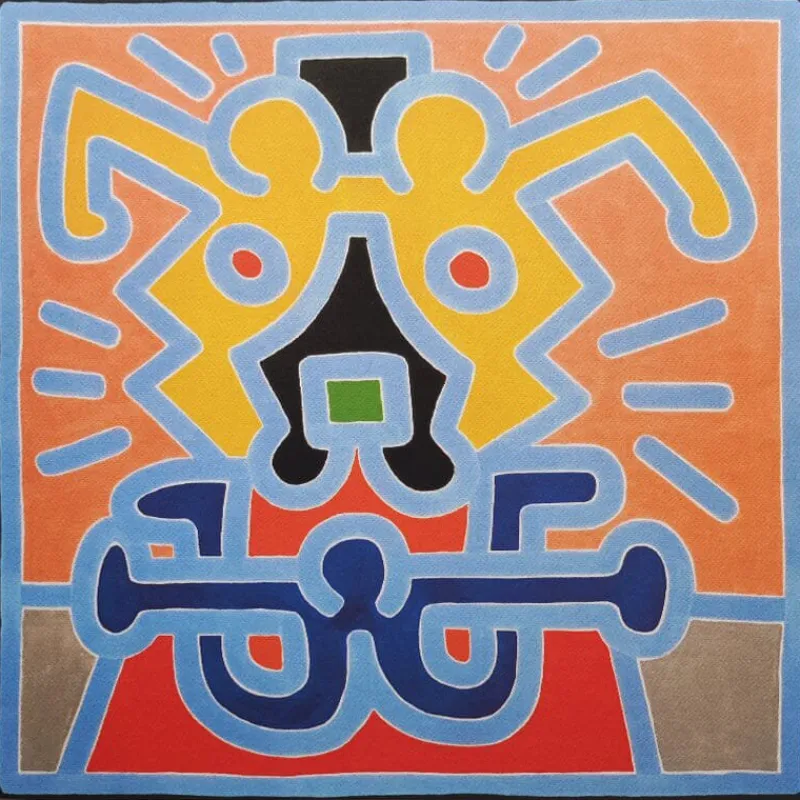 Pamono Keith Haring, Composition, Lithograph, 1990s> Mid-Century