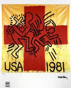 Online Pamono Keith Haring, Pop Art Composition, Print