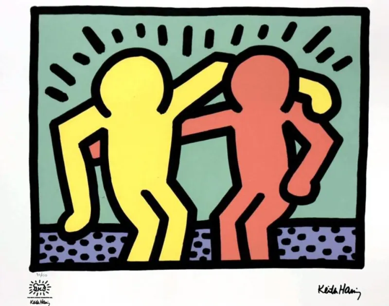 Discount Pamono Keith Haring, Pop Art Composition, Print