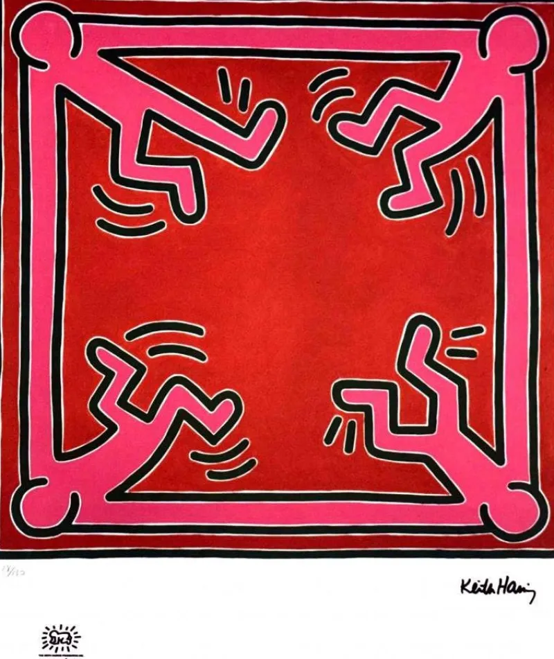 Pamono Keith Haring, Pop Art Composition, Print> Prints & Multiples