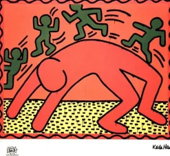 Hot Pamono Keith Haring, Pop Art Composition, Print