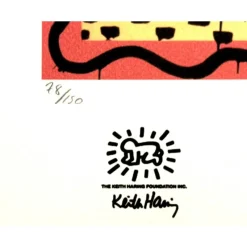 Hot Pamono Keith Haring, Pop Art Composition, Print
