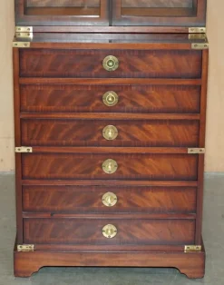 Best Pamono Kennedy Military Campaign Hardwood Bookcase from Harrods