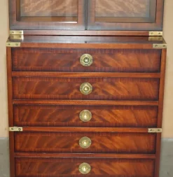 Best Pamono Kennedy Military Campaign Hardwood Bookcase from Harrods