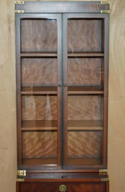 Best Pamono Kennedy Military Campaign Hardwood Bookcase from Harrods