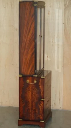 Best Pamono Kennedy Military Campaign Hardwood Bookcase from Harrods