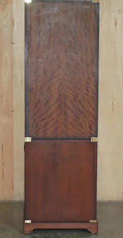 Best Pamono Kennedy Military Campaign Hardwood Bookcase from Harrods