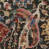 New Pamono Kerman Style Rug in Black with Vibrant Floral Patterns from R&K Principal Jahanshah Nazmiyal
