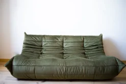 Outlet Pamono Khaki Velvet Living Room Set by Michel Ducaroy for Ligne Roset, 1970s, Set of 5