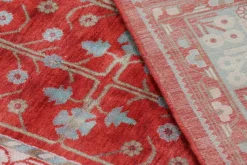 Pamono Khotan Style Rug in Red and Blue with Geometric Patterns from R&K Principal Jahanshah Nazmiyal><noscript><img width=