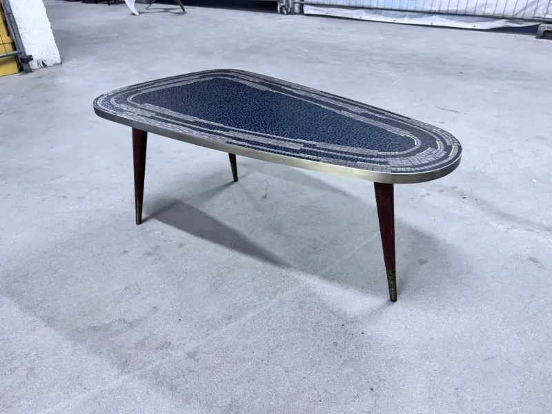 Hot Pamono Kidney-Shaped Mosaic Table, 1950s