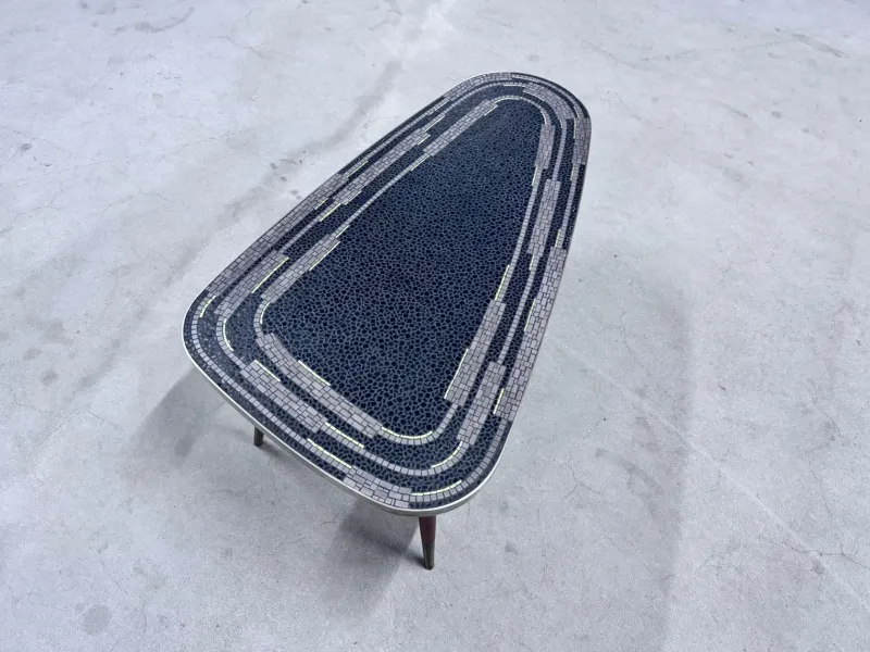 Hot Pamono Kidney-Shaped Mosaic Table, 1950s
