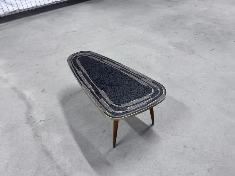 Hot Pamono Kidney-Shaped Mosaic Table, 1950s