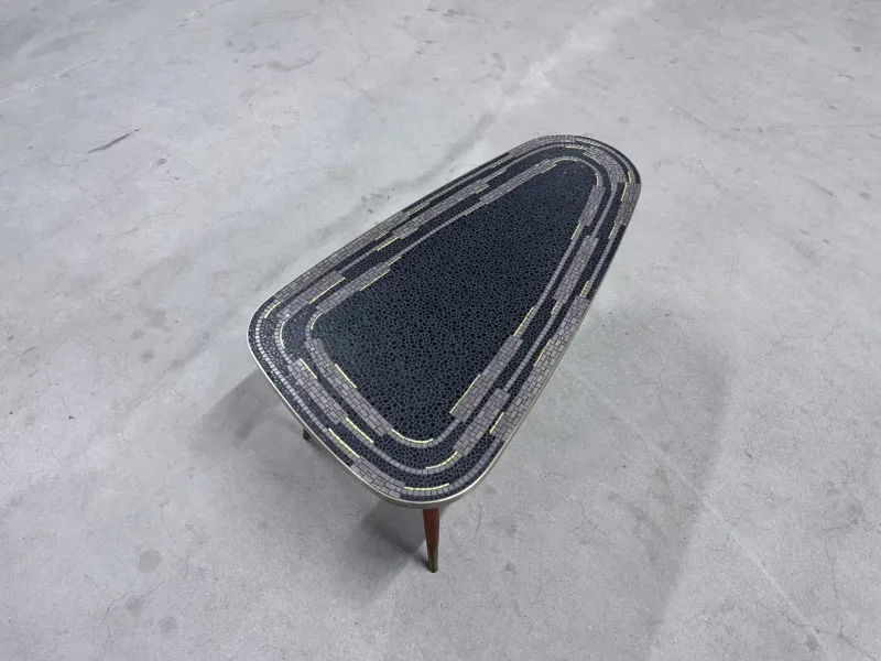 Hot Pamono Kidney-Shaped Mosaic Table, 1950s
